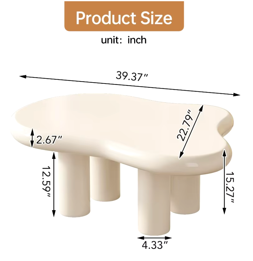 Modern Mid-Century Table 4 Legs