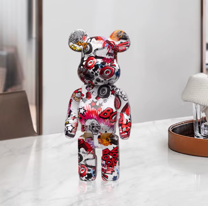 Graffiti Bear Storage Sculpture