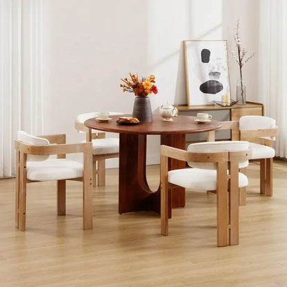 Modern Farmhouse Barrel Dining Chairs set of 4