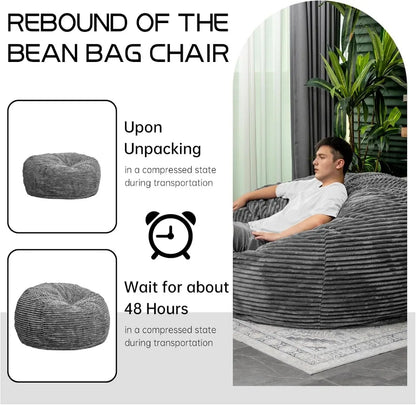 Giant Memory Foam Bean Bag Chair